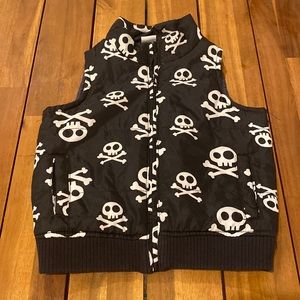 Disney Skeleton Puffer Vest, Like New, Toddler 4-5T
